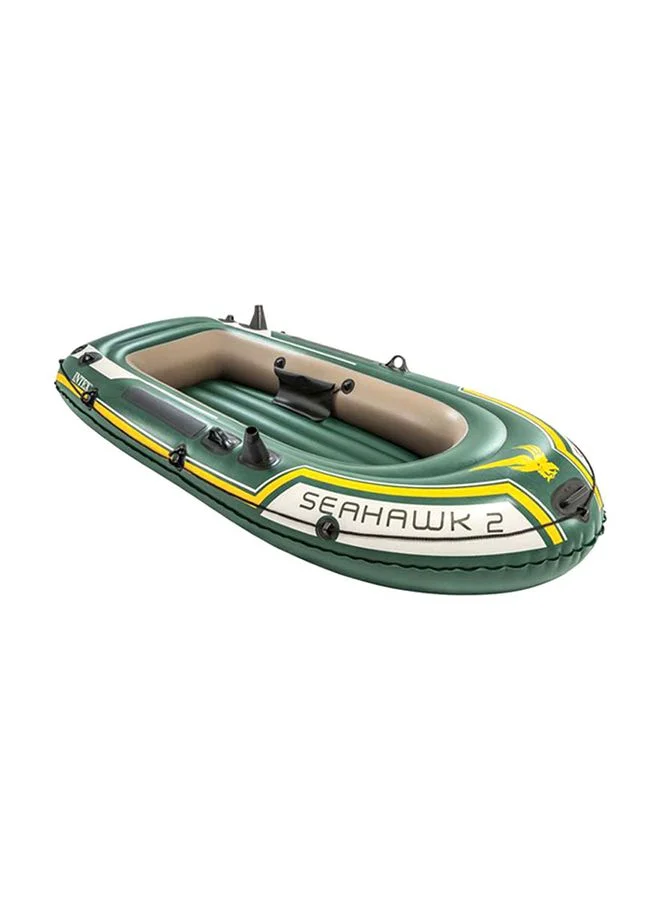 Inflatable 2-Person Recreational Boat Set Heavy-Duty PVC Construction for Water Sports (236x114x41 cm) 35qdm