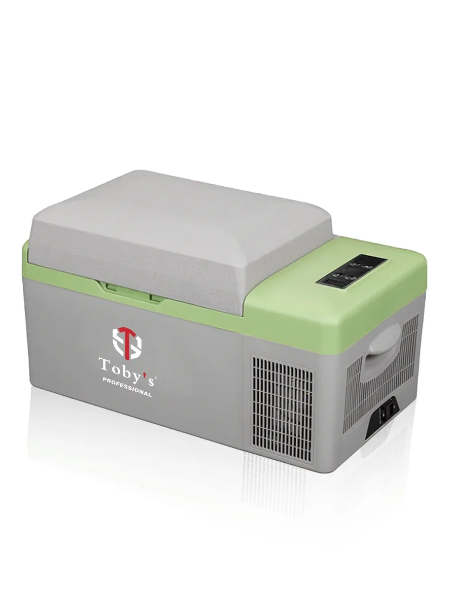 Toby's Portable Car Refrigerator Freezer 20L Dual Voltage DC AC for Camping RV Truck smqiv