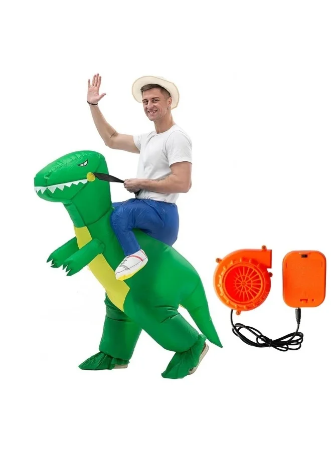 Loquat Inflatable Dinosaur Costume Premium T-Rex Blow-up Suit for Adult (150cm-190cm) a40nn