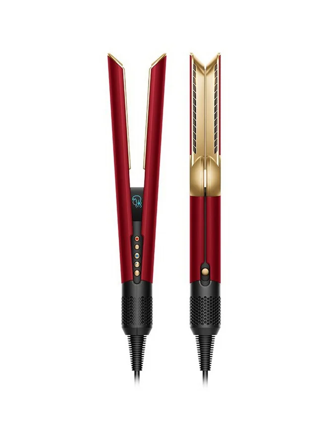 High-Speed Ionic Professional Hair Straightener with Advanced Airflow Technology (Red Velvet/Gold, 1 Unit) 02wfo