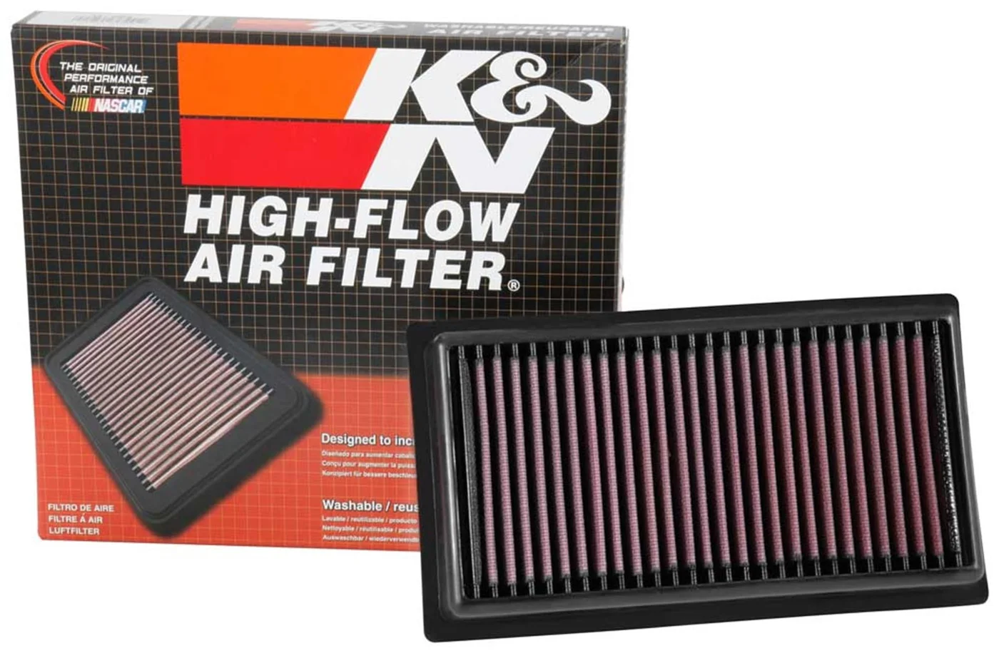 HighFlow Performance Engine Air Filter Washable Premium Replacement for Subaru BRZ and Toyota 86 GR86 (2017-2025) s6m1t