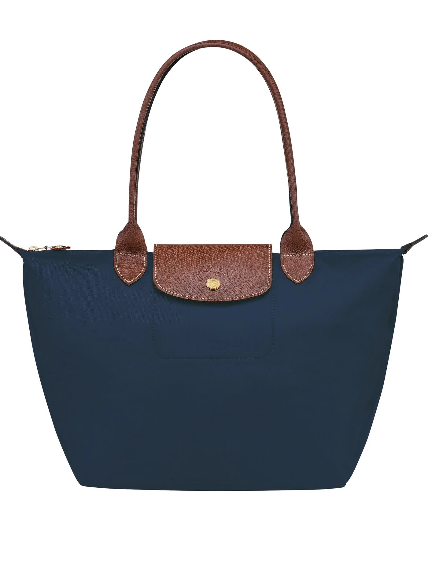 Premium Foldable Tote Bag for Women Lightweight Shoulder Handbag with Zipper Closure for Travel and Work (Medium) gy1vq