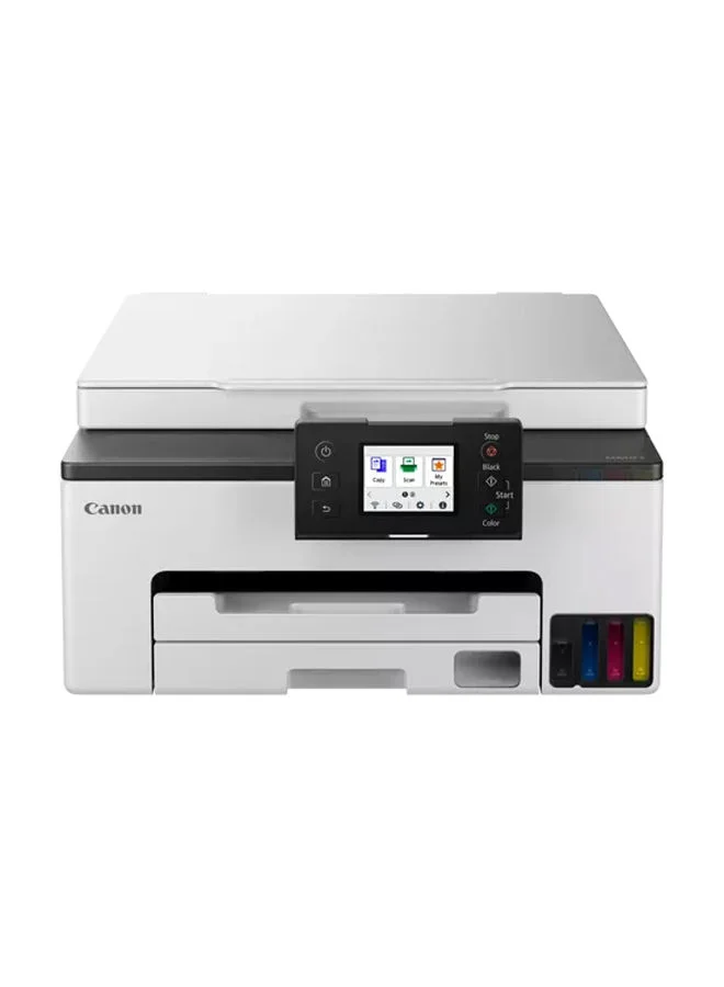 Premium 3-in-1 Wireless MegaTank Inkjet Printer (White, Compact Desktop Design) du5ac