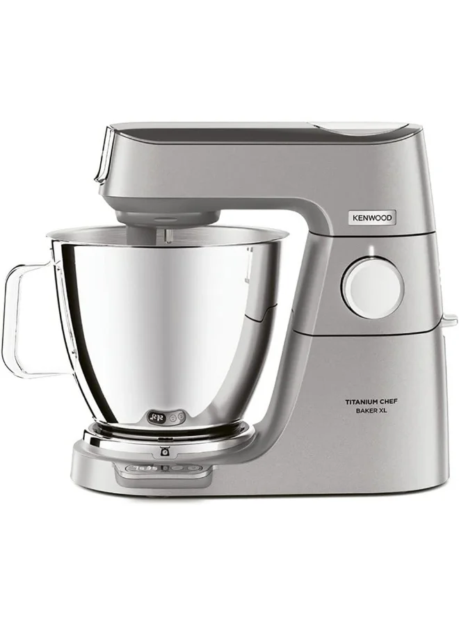 Titanium Chef Baker XL Kitchen Machine with Integrated Scales and Stainless Steel Attachments (Silver, 7 L) 6zuby