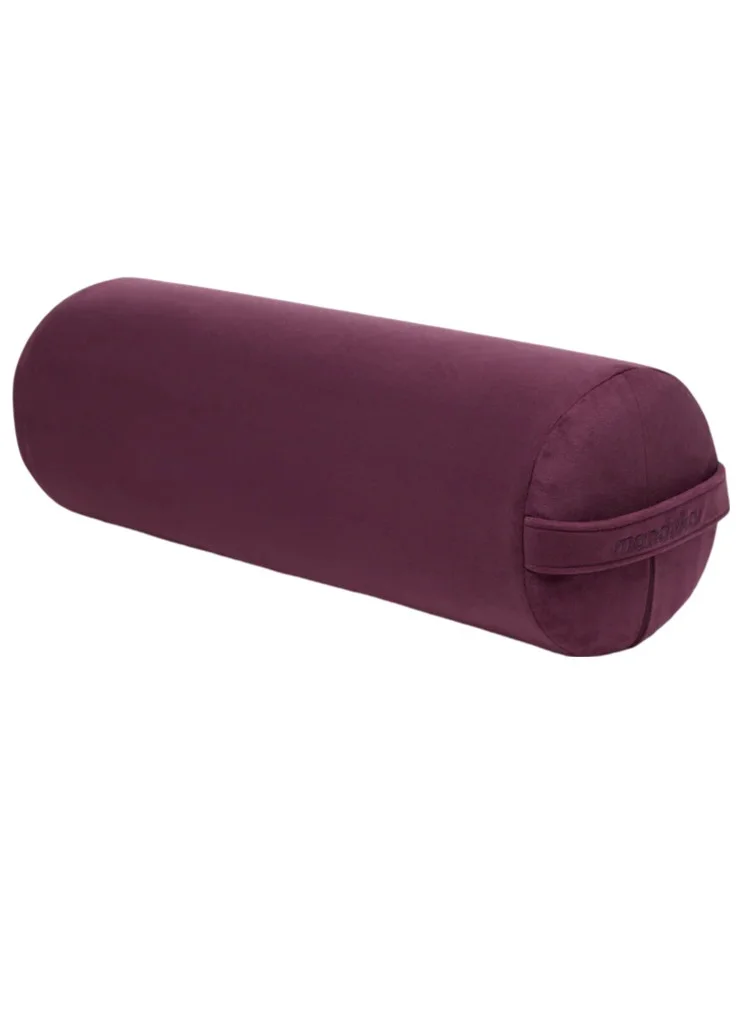 Premium Round Yoga Bolster Support Cushion (Firm Density, 66 cm x 23 cm) 7cjww