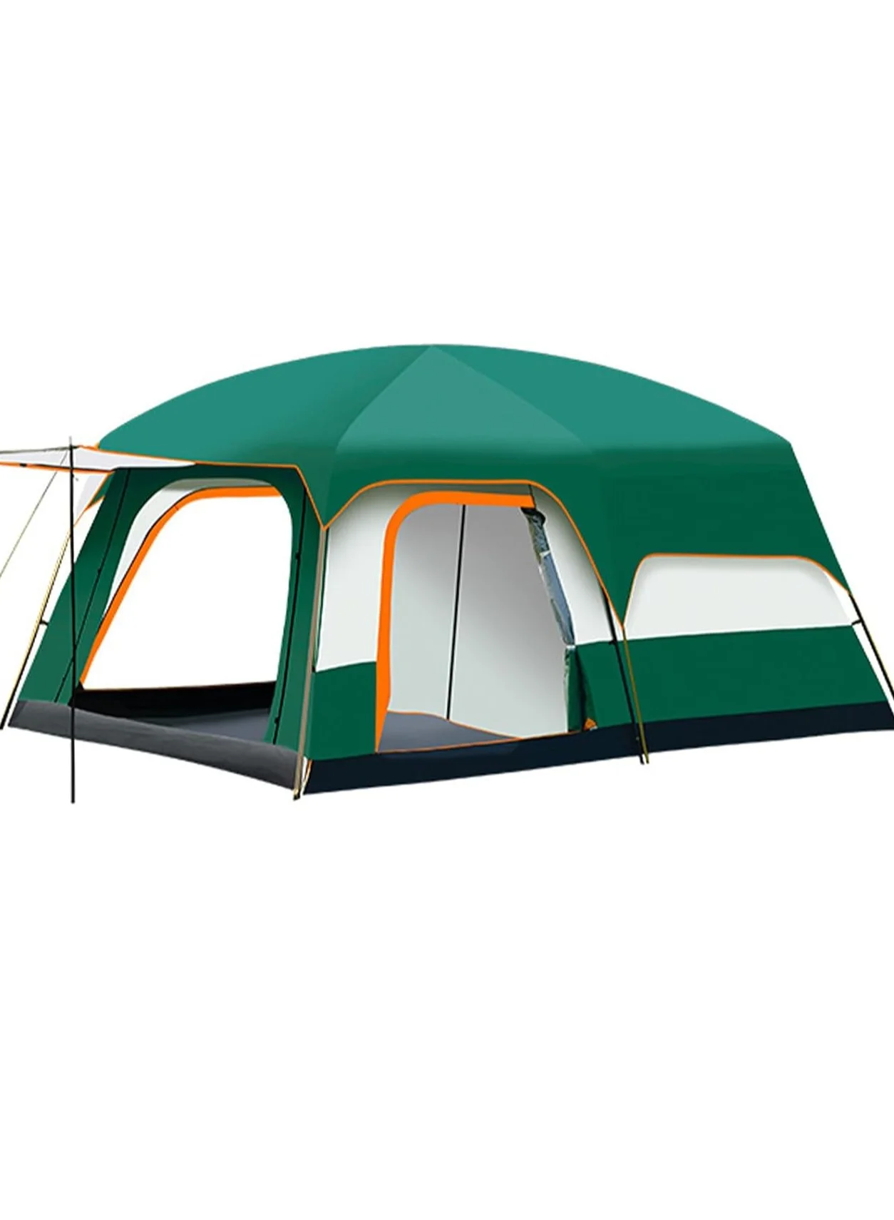 DubaiGallery Large Two-Room Family Camping Tent Waterproof Outdoor Shelter with Aluminum Poles (4-6 Person Capacity) kry3n