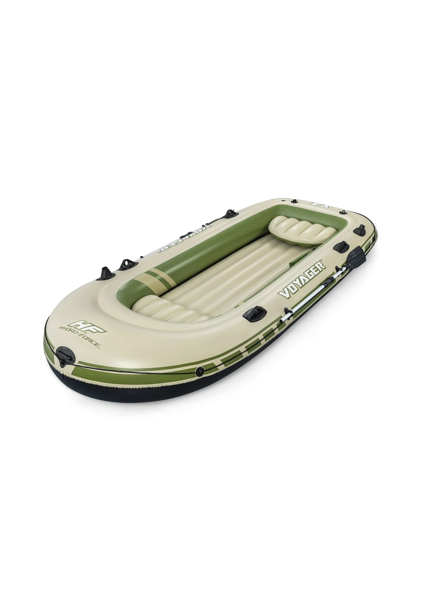 Voyager X4 Inflatable Raft Set Heavy-Duty Watercraft for Recreational Boating (4-Person, 340 cm) 7ltxa