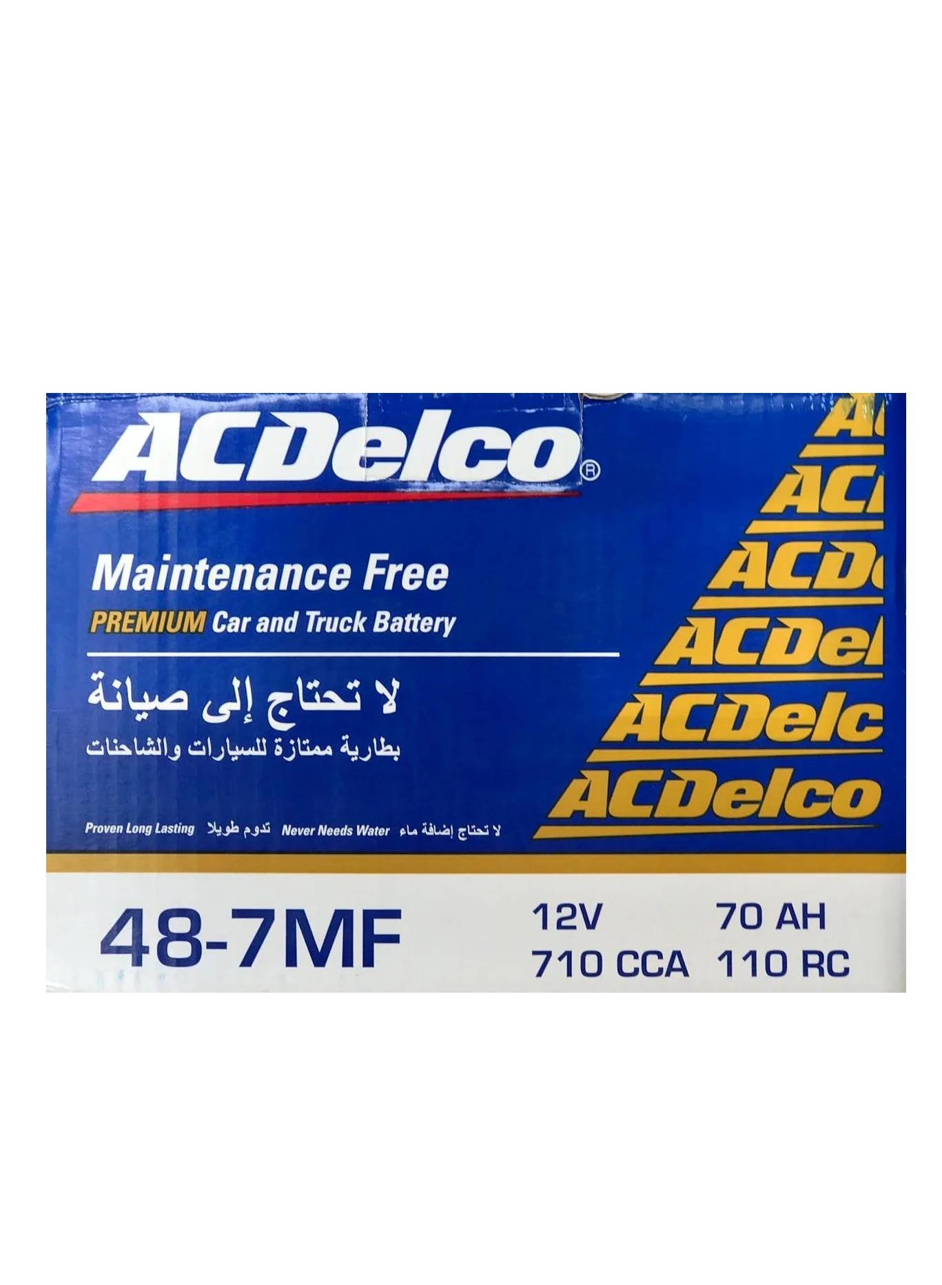 Ac Delco Automotive Battery 12V 70AH 48-7MF Maintenance-Free High-Performance Power Source szyx7