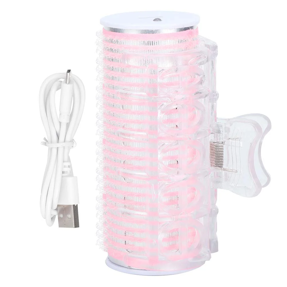 Portable Electric Hair Curler for Bangs and Styling Tool (Pink, 1 Piece) 9aybr