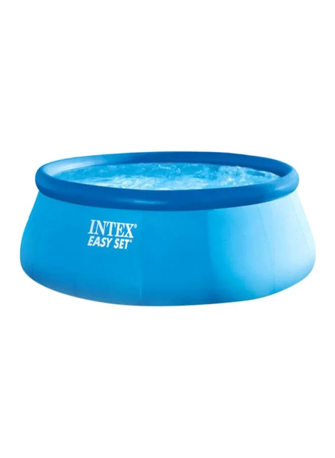 Premium Inflatable Round Swimming Pool Durable PVC Construction (Blue, 457 x 107 cm) k1jck