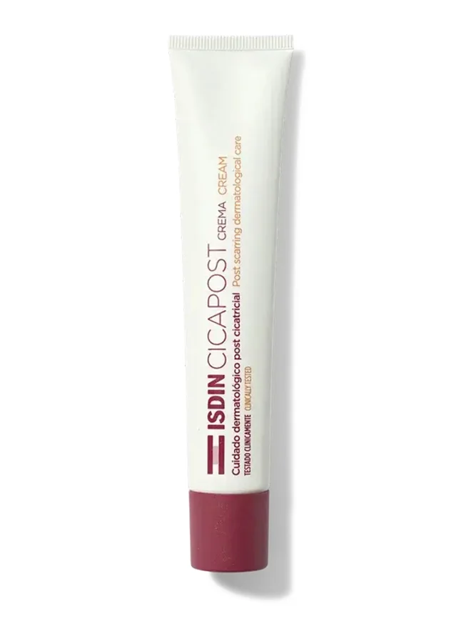 ISDIN Cicapost Post-Scar Repair Cream for Skin Elasticity and Texture (50g) cwuno