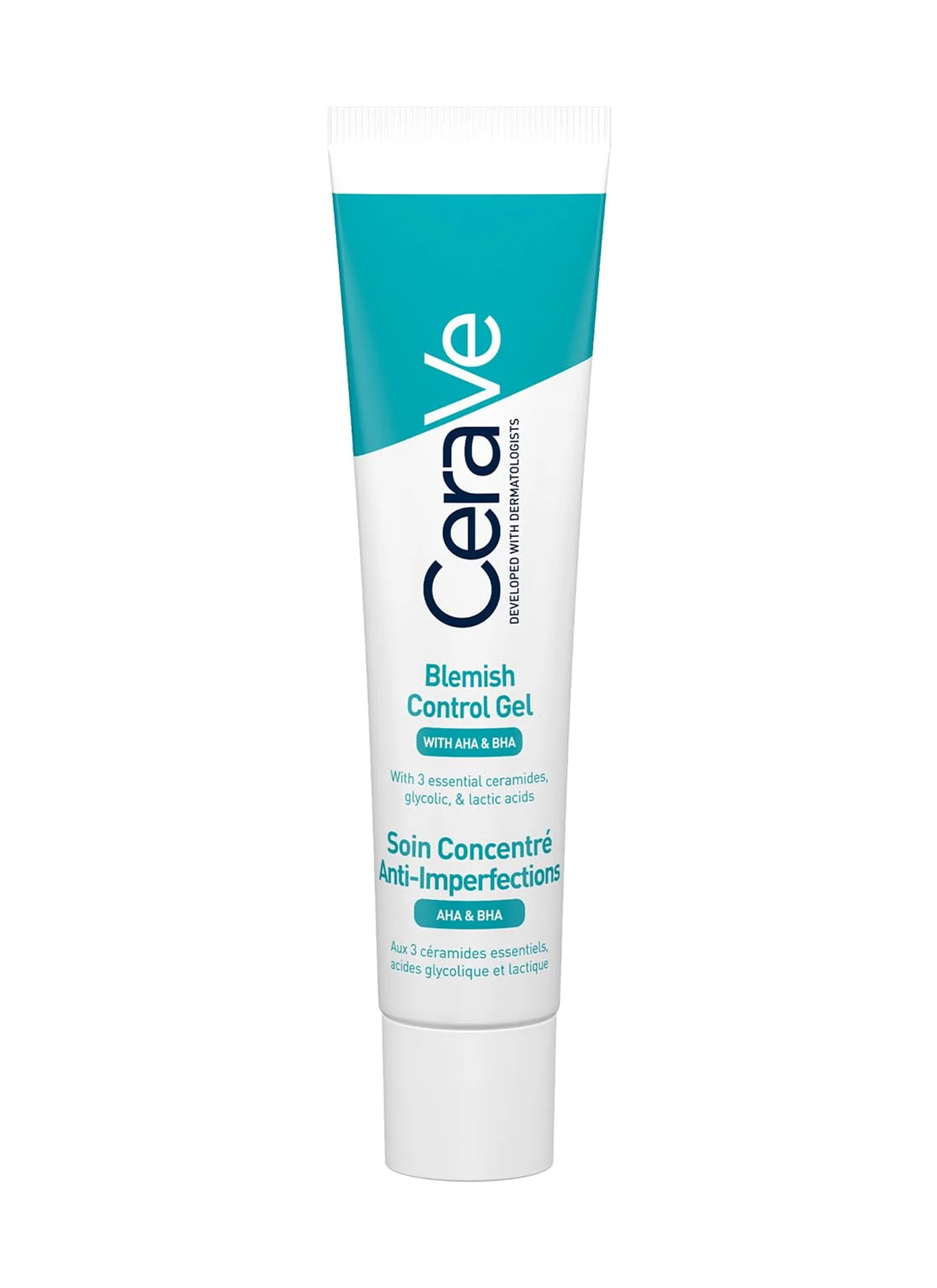 Premium Blemish Control Gel Facial Moisturiser with Glycolic and Lactic Acid for Clearer-Looking Skin (40 mL) egiok