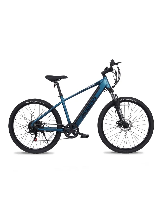 MOGOO E6000 Electric Mountain Bike 27.5-inch 350W Motor 7-Speed Pedal Assist Commuter (Blue, 27.5-inch) u4fn5