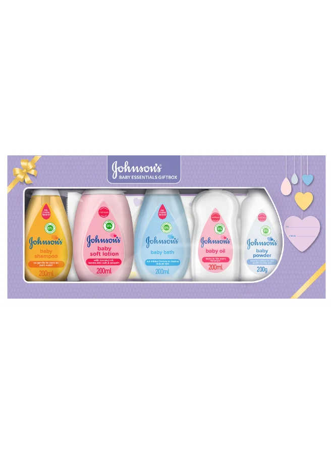Premium Baby Care Essentials Gift Set (5-Piece Newborn Bathing and Skincare Collection) eqc5k