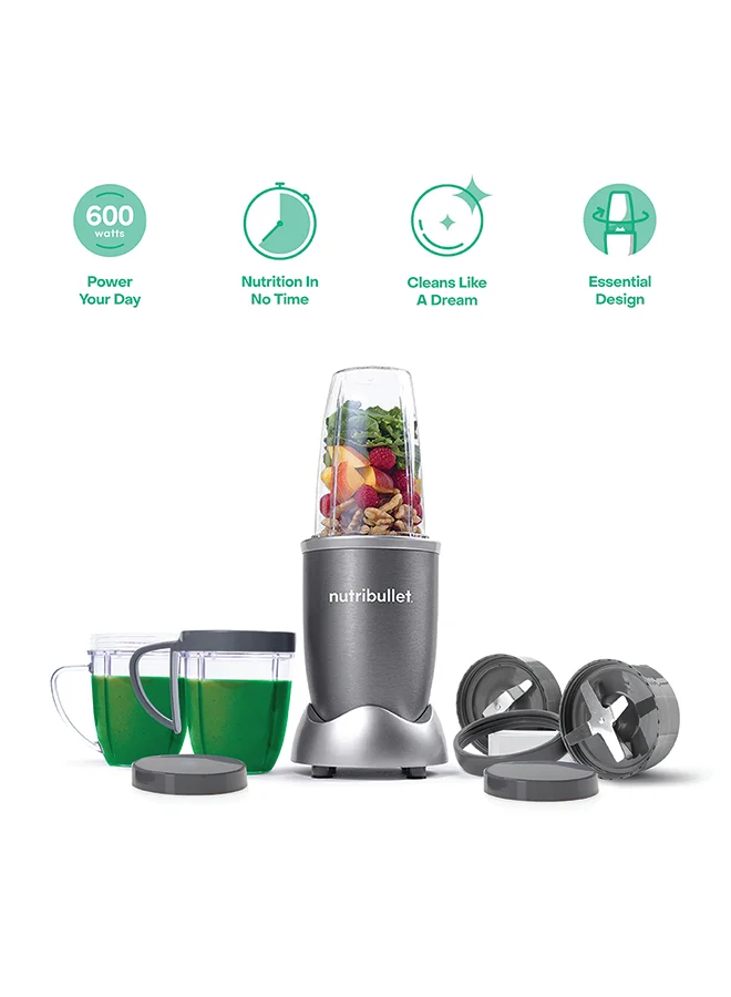High-Speed Nutrient Extraction Blender 600W Multi-Functional Smoothie Maker (Grey, 700 mL) ptu5r