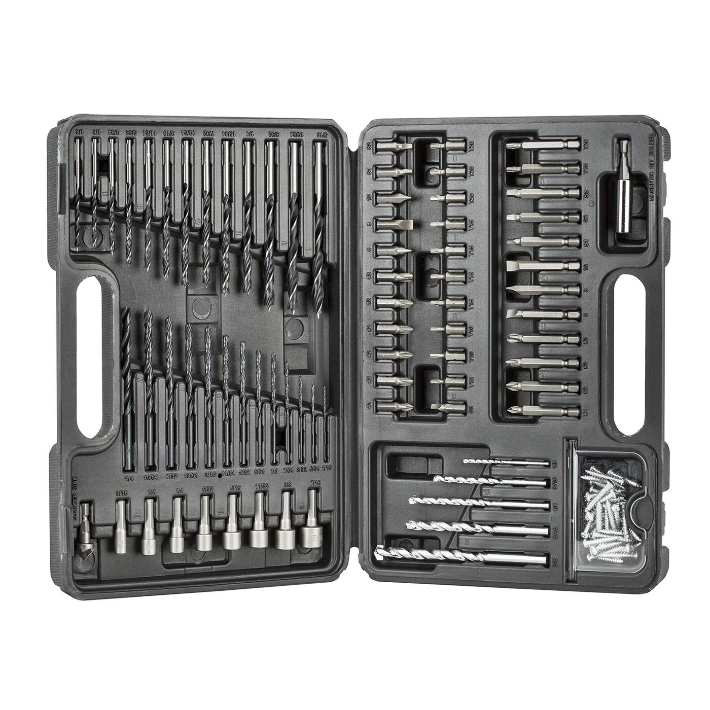 Premium Drill and Screwdriver Bit Set Professional Multi-Purpose Tool Kit (Black, 109-Piece) r5yrq