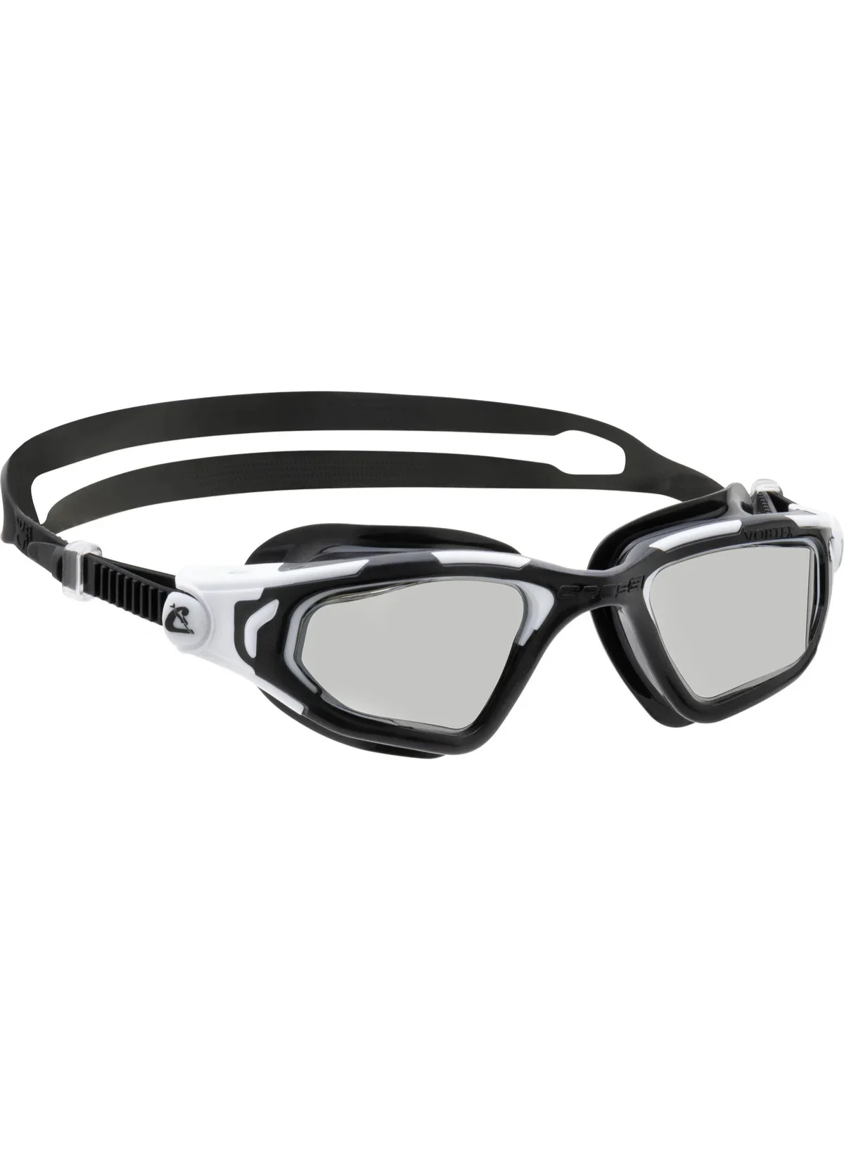 Vortex Professional Mirrored Swim Goggles Anti-Fog UV Protection (Black, Adult) htx6d