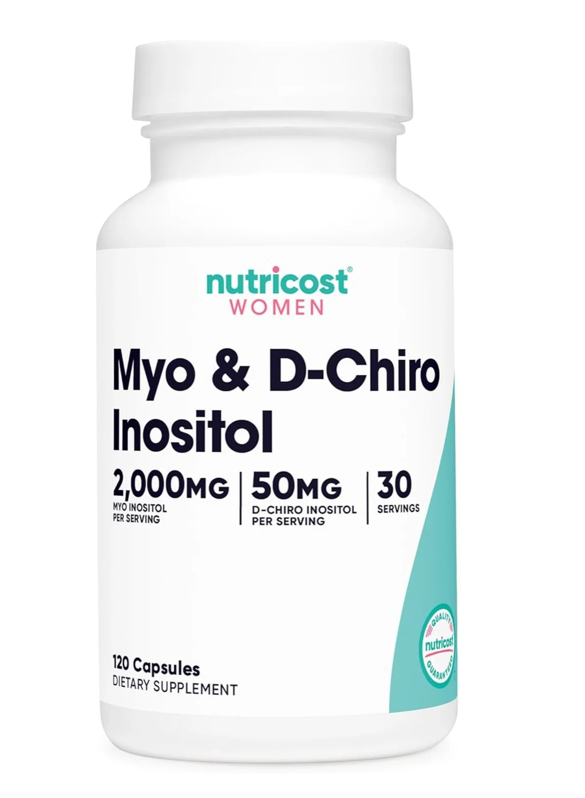 Nutricost Myo & D-Chiro Inositol Supplement for Women (120 Capsules) nd6as