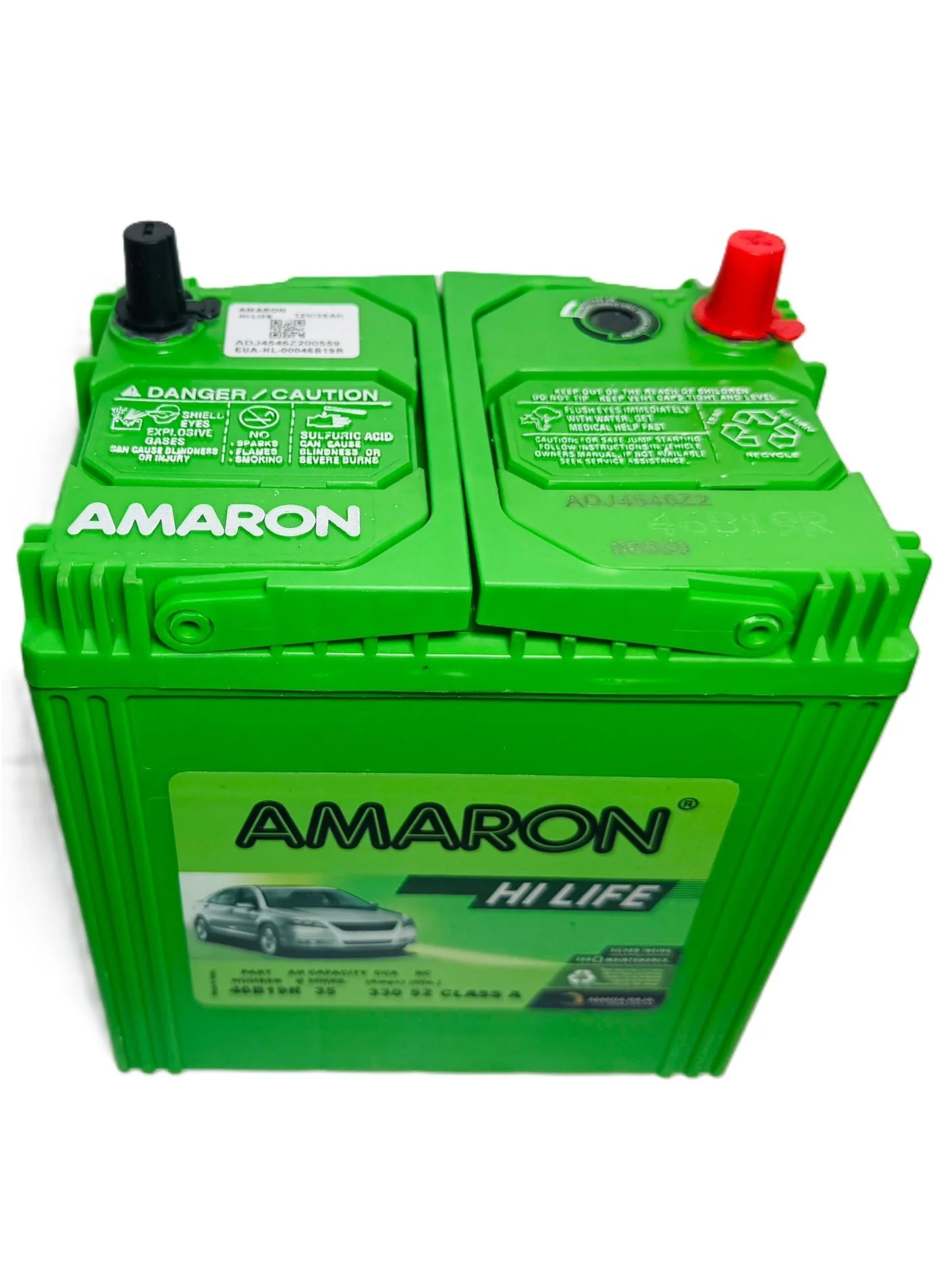 Amaron Premium Car Battery 12V 35AH 46B19R R-Layout Terminal (High-Performance Maintenance-Free Power) xild5