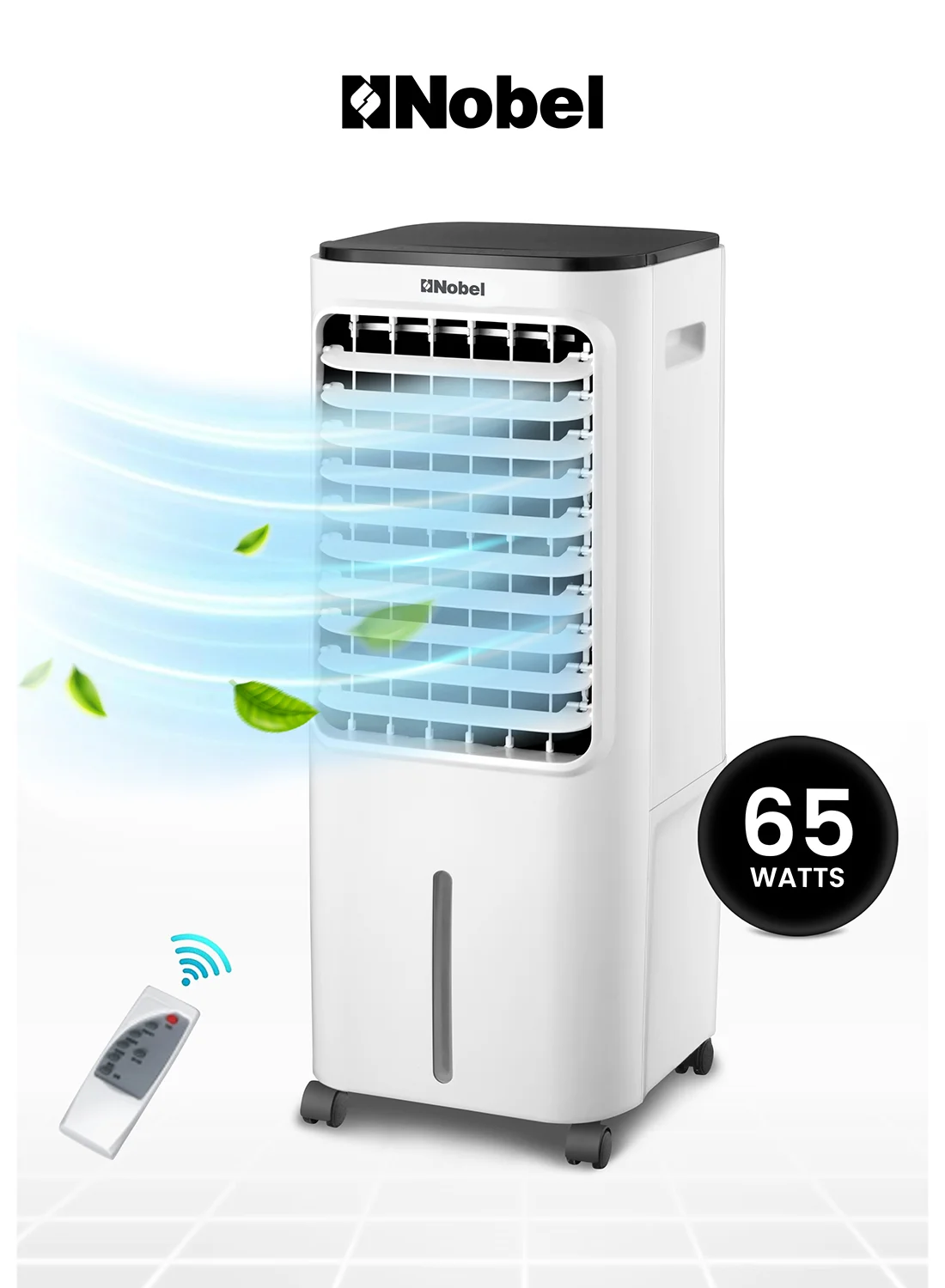 Nobel Air Cooler with 12L Water Tank and Remote Control (White, 12 L) fp8qj