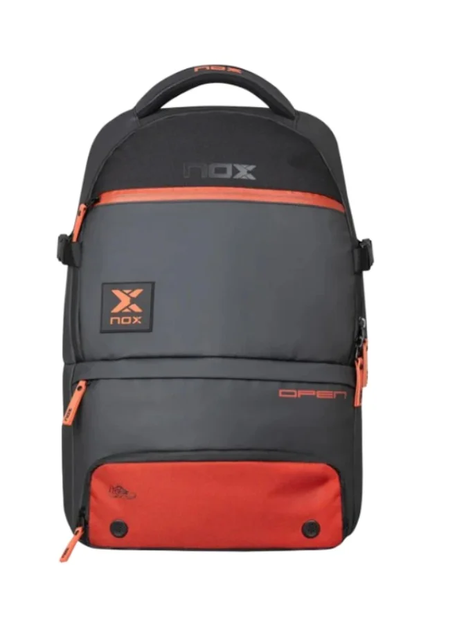 Premium Padel Racket Backpack Luxury Open Series Sports Bag (Black/Red, 50 cm) 7t4dx