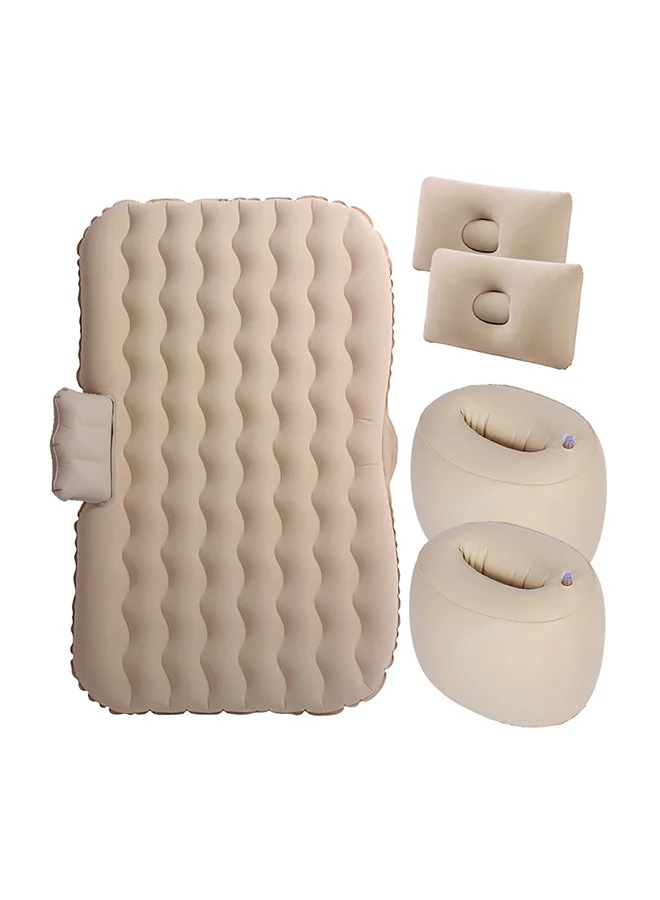 Sharpdo Car Inflatable Air Mattress Set (5 Piece, Premium PVC, Portable Travel Bed for Backseat) qhzds