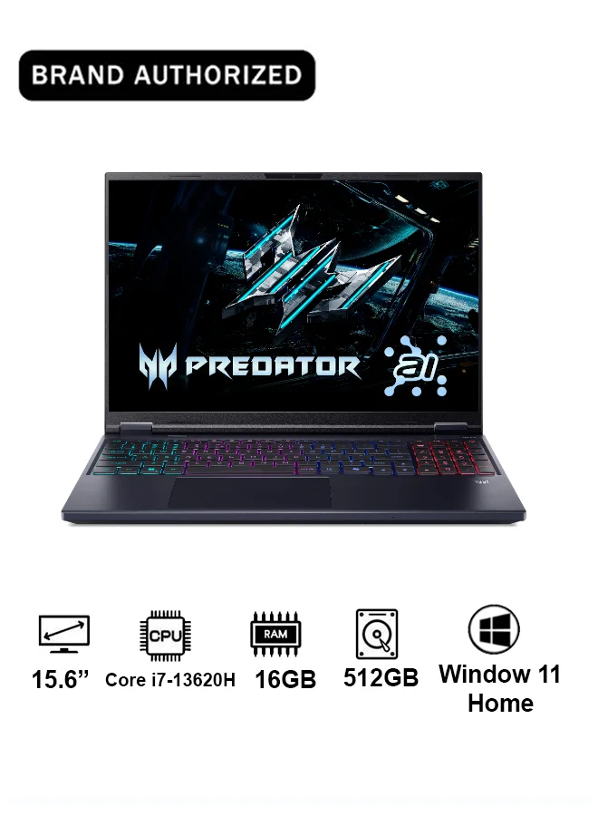 Premium Gaming Laptop 15.6-inch FHD 165Hz Display Intel Core i7 16GB RAM 512GB SSD Dedicated Graphics Obsidian Black m8pqa