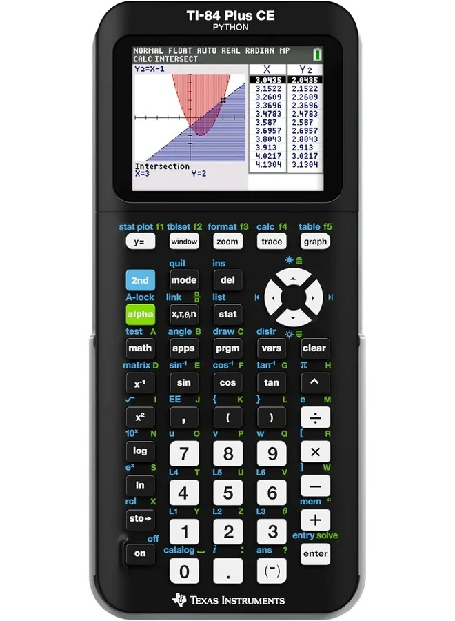 Premium Graphing Calculator with Python Programming Capability (Black, Standard Size) jh0d9