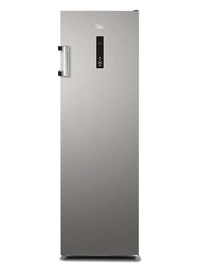 Super General Upright Freezer with No Frost Technology and LED Digital Control (Inox Finish, 270L) c4j11