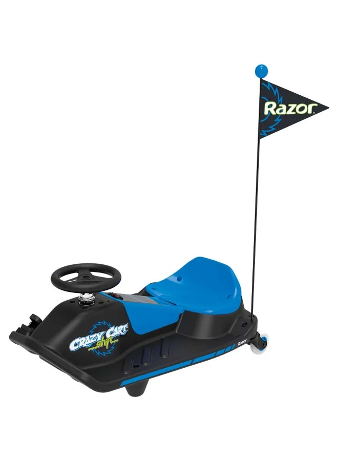 Electric Drift Go Kart for Kids Premium Ride-On Vehicle with 360 Degree Steering and 12V Battery (Black and Blue) 1notv