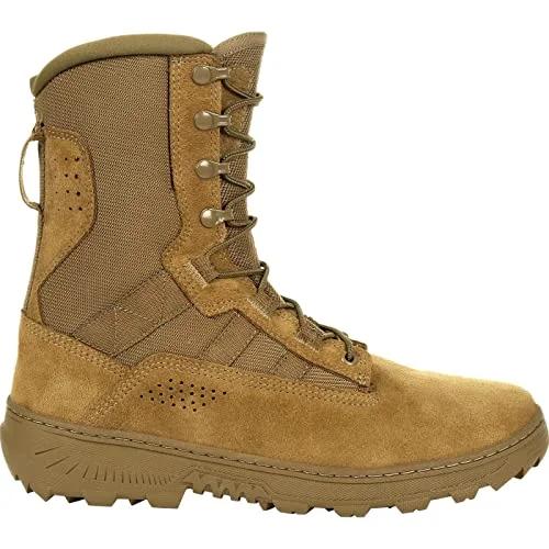 Premium Tactical Military Boots Durable Combat Footwear for Outdoor Training (Coyote Brown, Size 12W) xz7wa