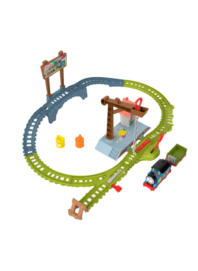 Premium Train Character Topsy Turvy Paint Delivery Set (Kids Creative Art Activity Toy) 1868z