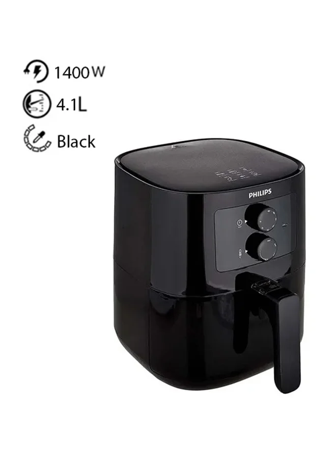 Professional Essential Air Fryer with Rapid Air Technology for Healthy Cooking (Black, 4.1 L) ebrna