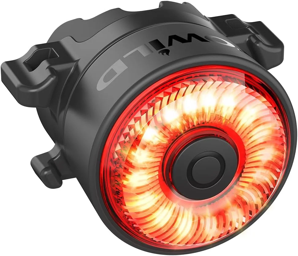 TOWILD TL03 Smart Bicycle Tail Light with Brake Sensor Waterproof LED Rear Safety Light for Road Cycling and Commuting (Red) 2bin7