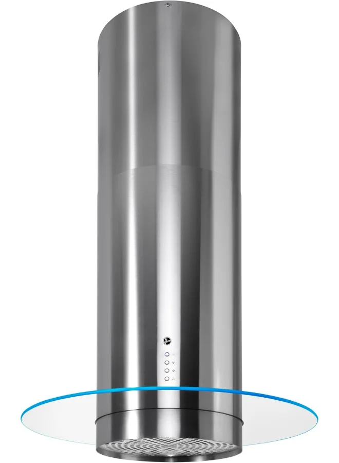 HOOVER Built-In Island Kitchen Hood Premium Stainless Steel & Tempered Glass (Silver, 90cm) kup3q
