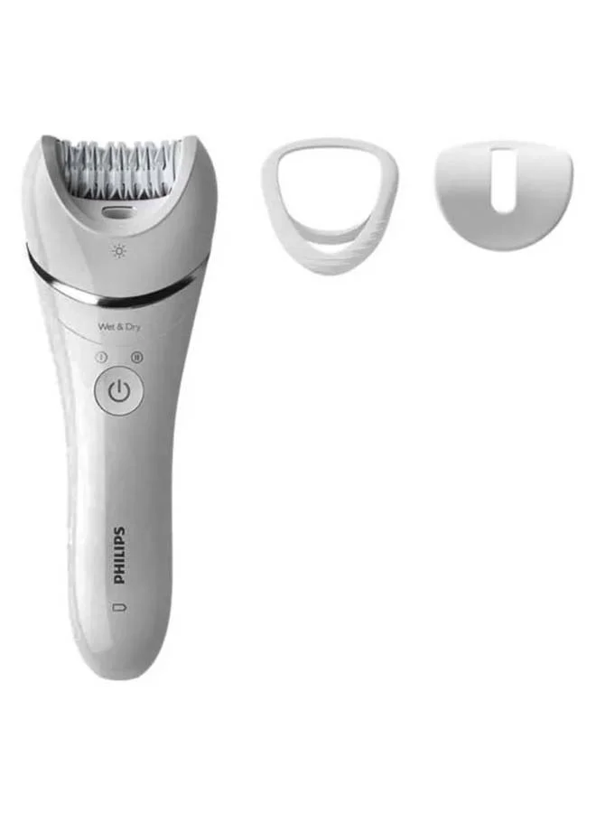 Professional Wet and Dry Epilator Hair Removal Device for Smooth Skin (White, 1 Piece) 62v1j