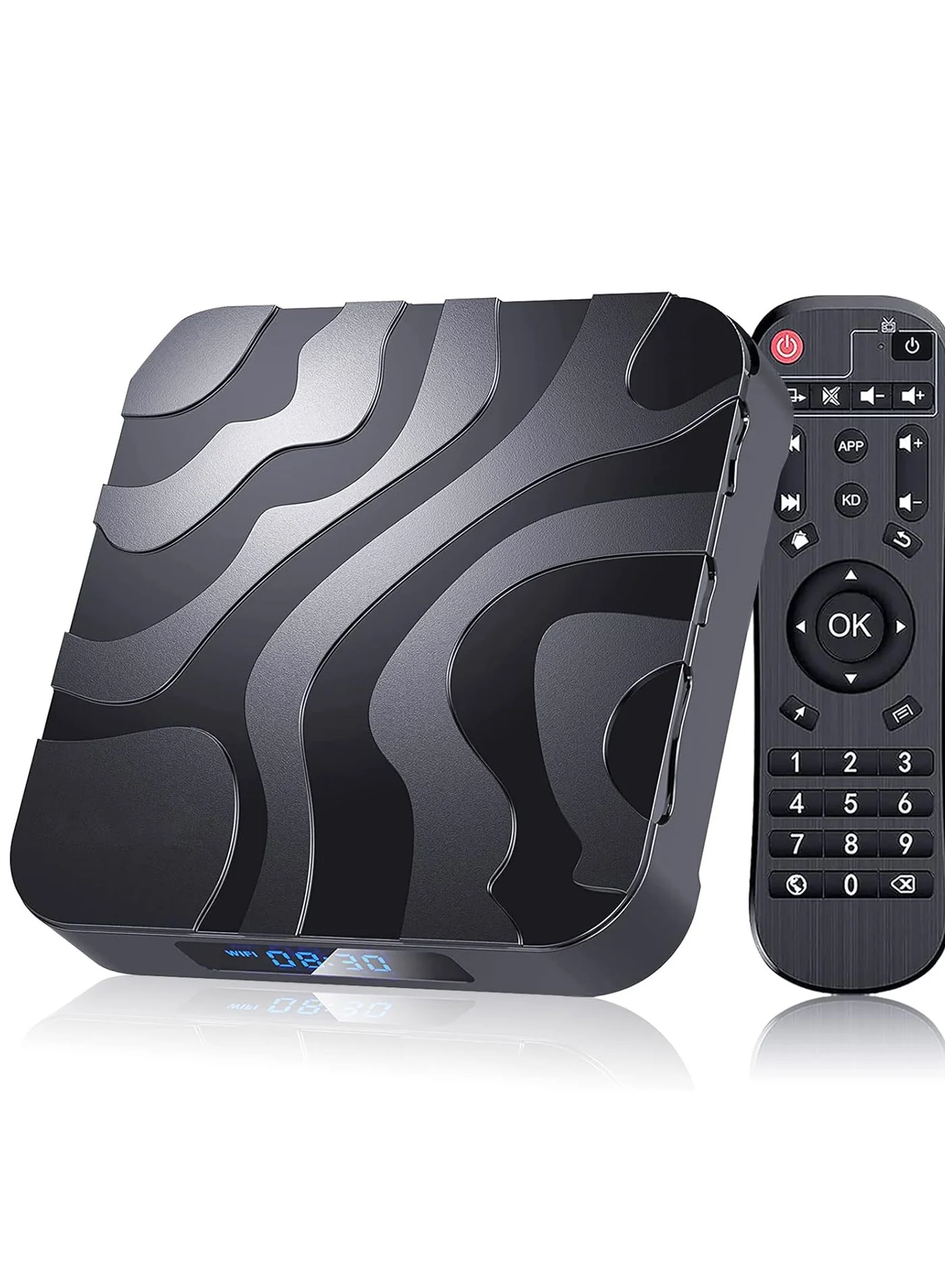KASTWAVE Smart Android TV Box 12.0 4K Ultra HD Media Player (4GB RAM, 32GB ROM, Dual WiFi, Bluetooth 4.0) dynj7