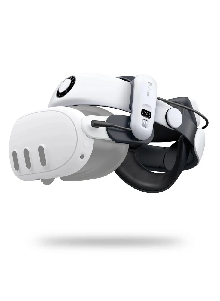 Premium VR Head Strap with 10000mAh Battery Pack for Virtual Reality Headsets (Adjustable, Ergonomic Design) xx9o8