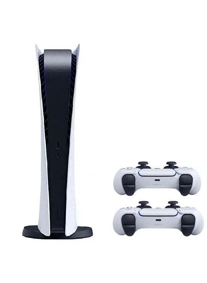 Premium Digital Edition Gaming Console System with Extra Wireless Controller (White, 1 Pack) t50c0