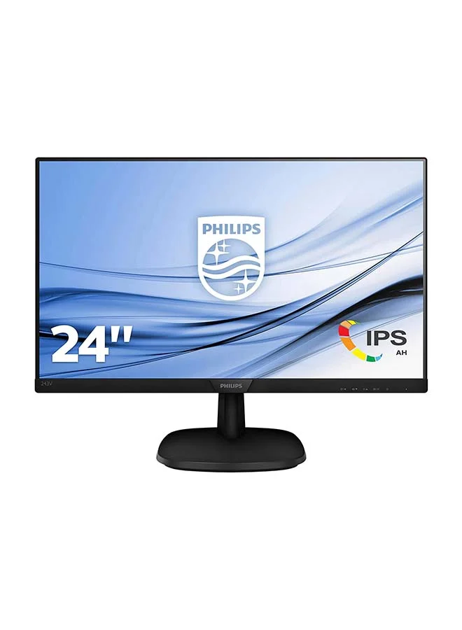 Professional 24 Inch Full HD IPS LED Monitor with Narrow Border Display (Black, 60 cm) qtudt