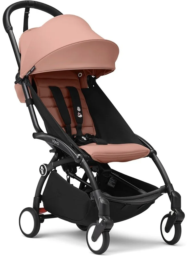 STOKKE YOYO3 Compact Stroller with Ginger Color Pack and Black Frame (6 Months+, Lightweight, Foldable) f58g4