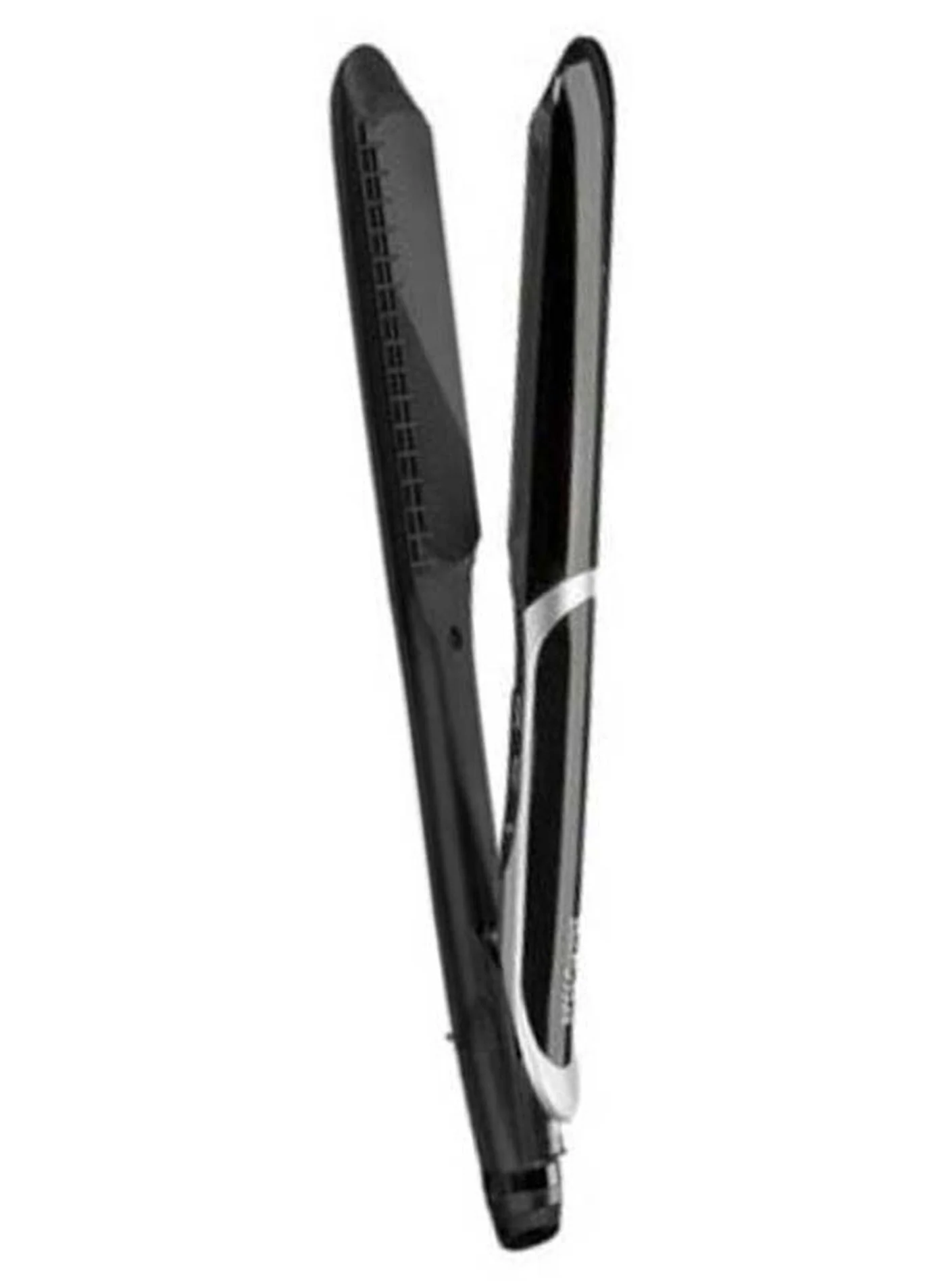Premium Hair Straightener with 35mm Tourmaline Ceramic Plates and 6 Adjustable Heat Settings (Black) z6xpz
