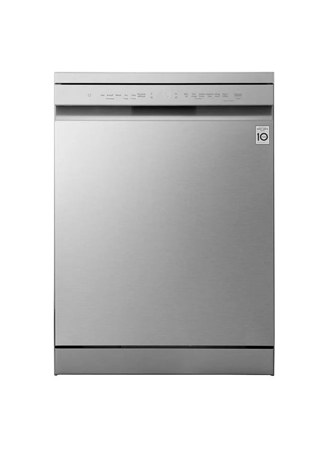 Premium 14 Place Settings Dishwasher with Steam Cleaning and WiFi Connectivity (Platinum Silver, 60 cm) f8kby
