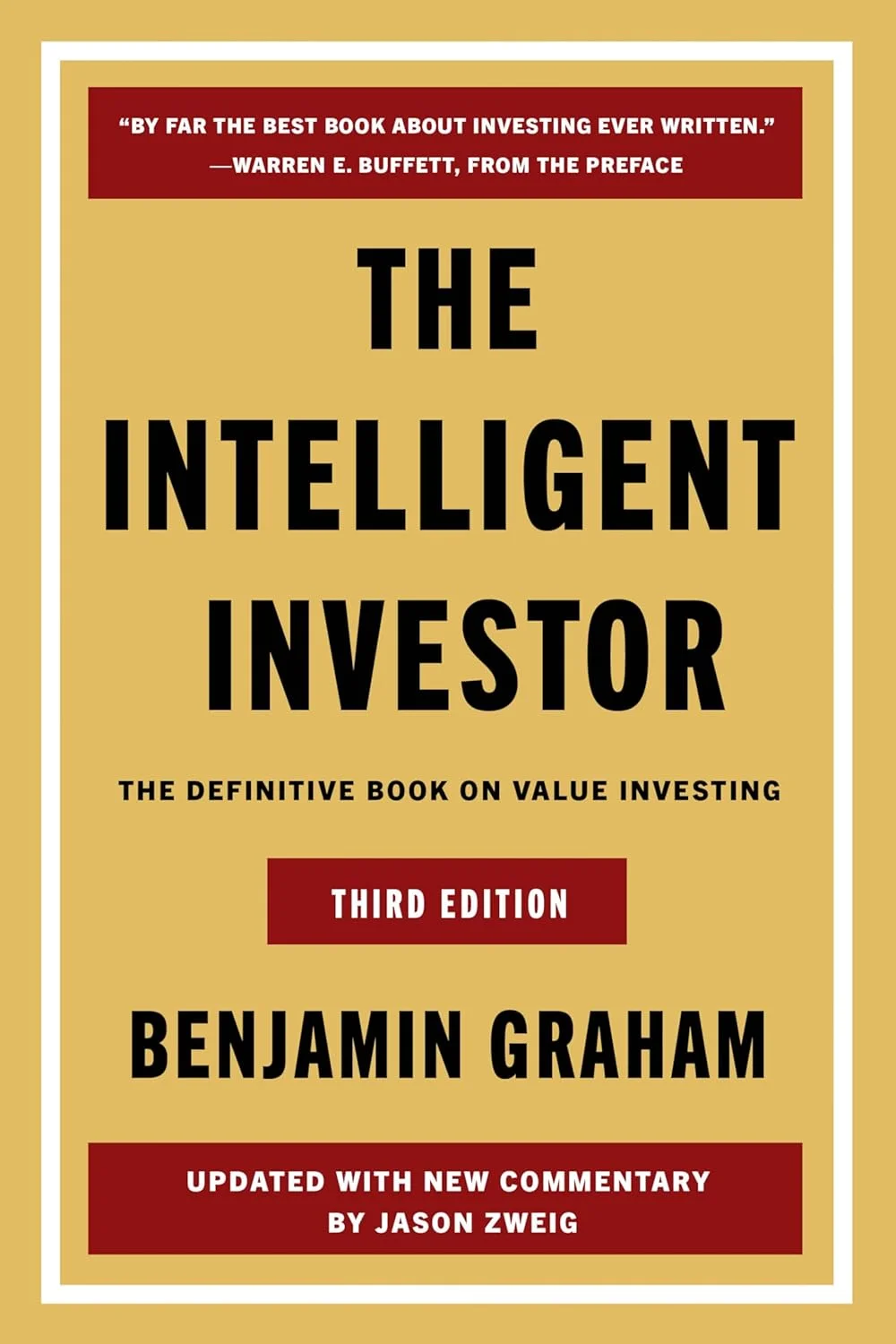 The Intelligent Investor Third Edition: Value Investing Guide for Financial Literacy (Hardcover) envhj