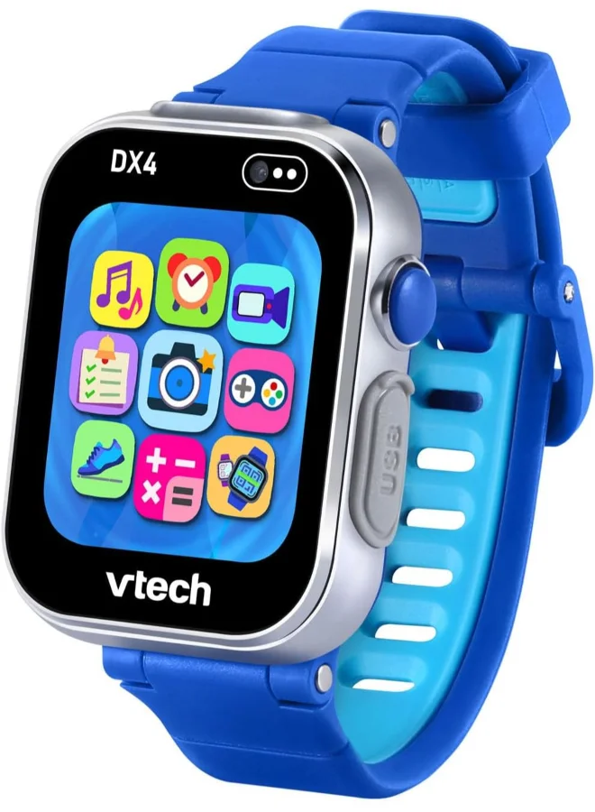 Interactive Kids Smartwatch with Dual Camera and Educational Games (Blue, One Size) ued8s