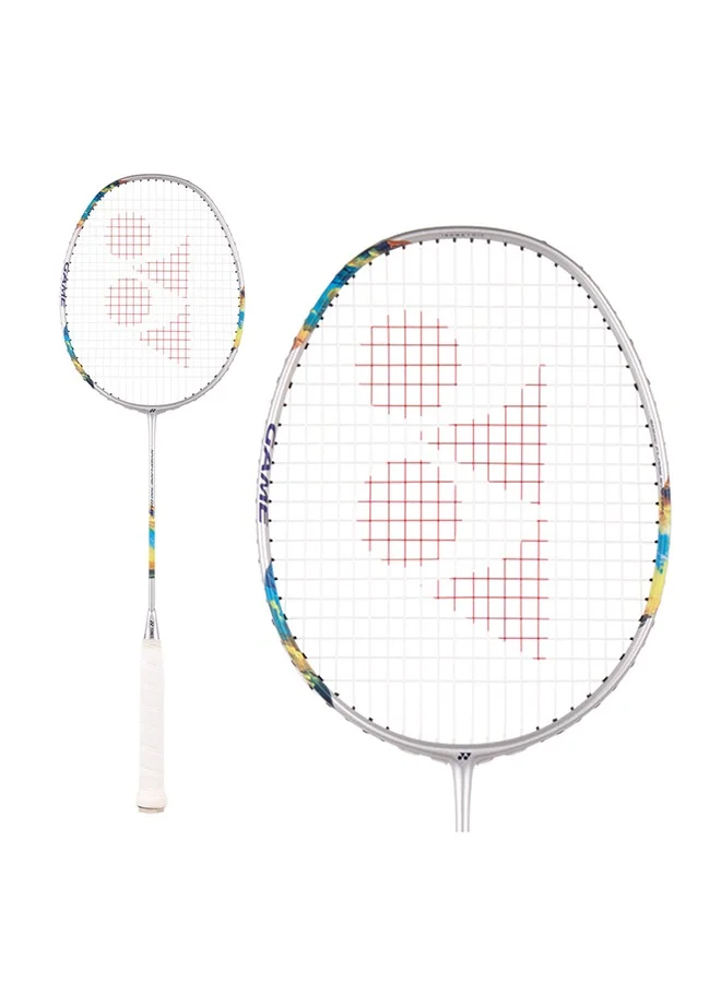 Premium Graphite Badminton Racket Lightweight Professional Sports Equipment (Silver Skyblue, 4U5) vhc19