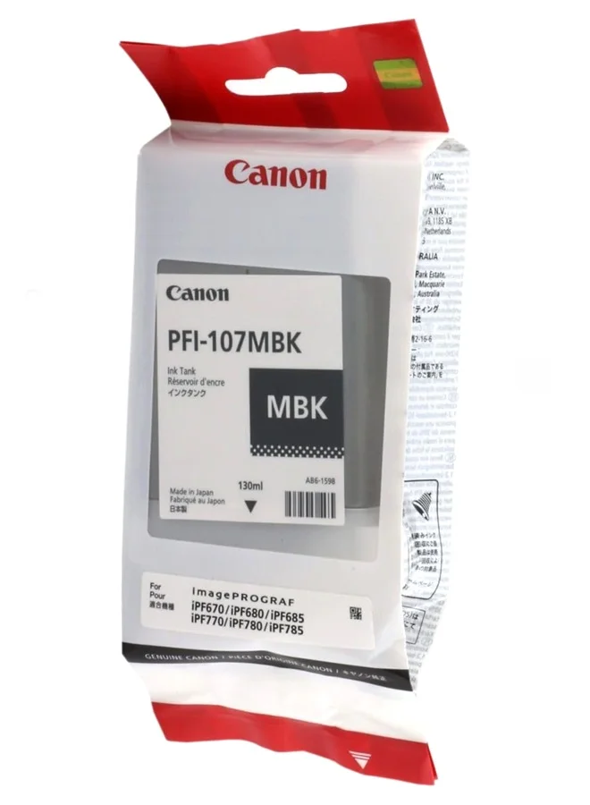 Premium Matte Black Ink Cartridge for Large Format Printers (130mL, 1 Pack) 7y1c5