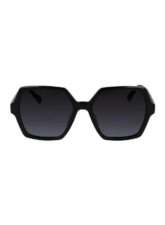 Premium Square Frame Sunglasses for Women Lightweight UV Protection Eyewear (Black, One Size) 89vty