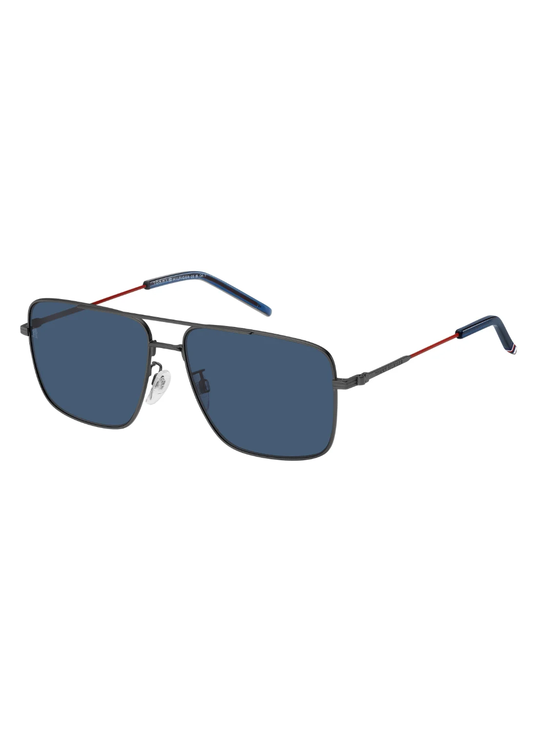 Premium Rectangular Metal Sunglasses UV Protection for Men (Blue, 47 mm) 5rxp3