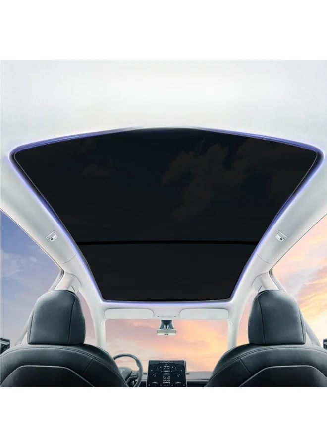 NOVOLAN Premium Car Roof Sunshade with UV Protection Layer for Electric Vehicles (Silver, Model Y) bmcit